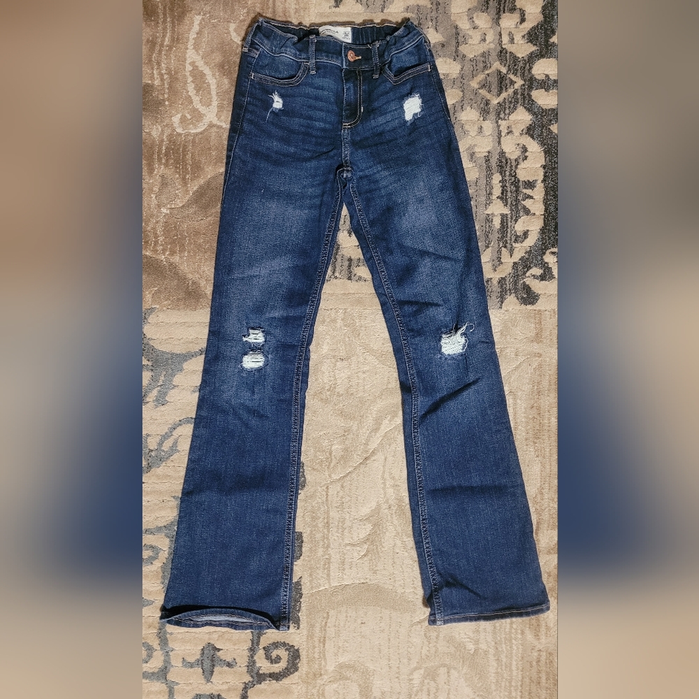 Girls Abercrombie Kids Bootcut Jeans Long